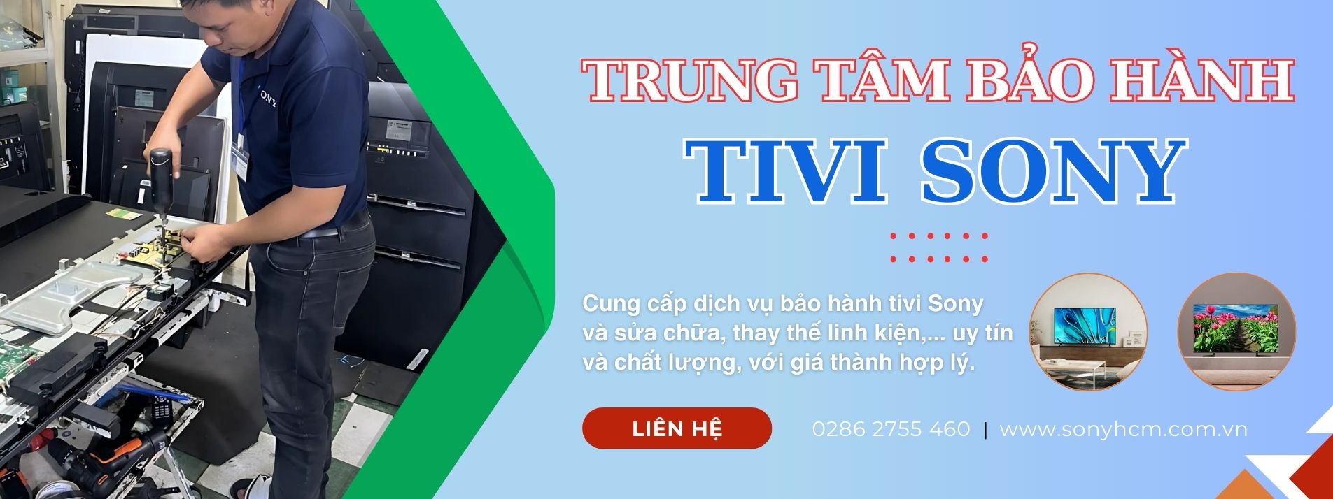 Banner Trung Tâm Bảo Hành Tivi Sony - 03